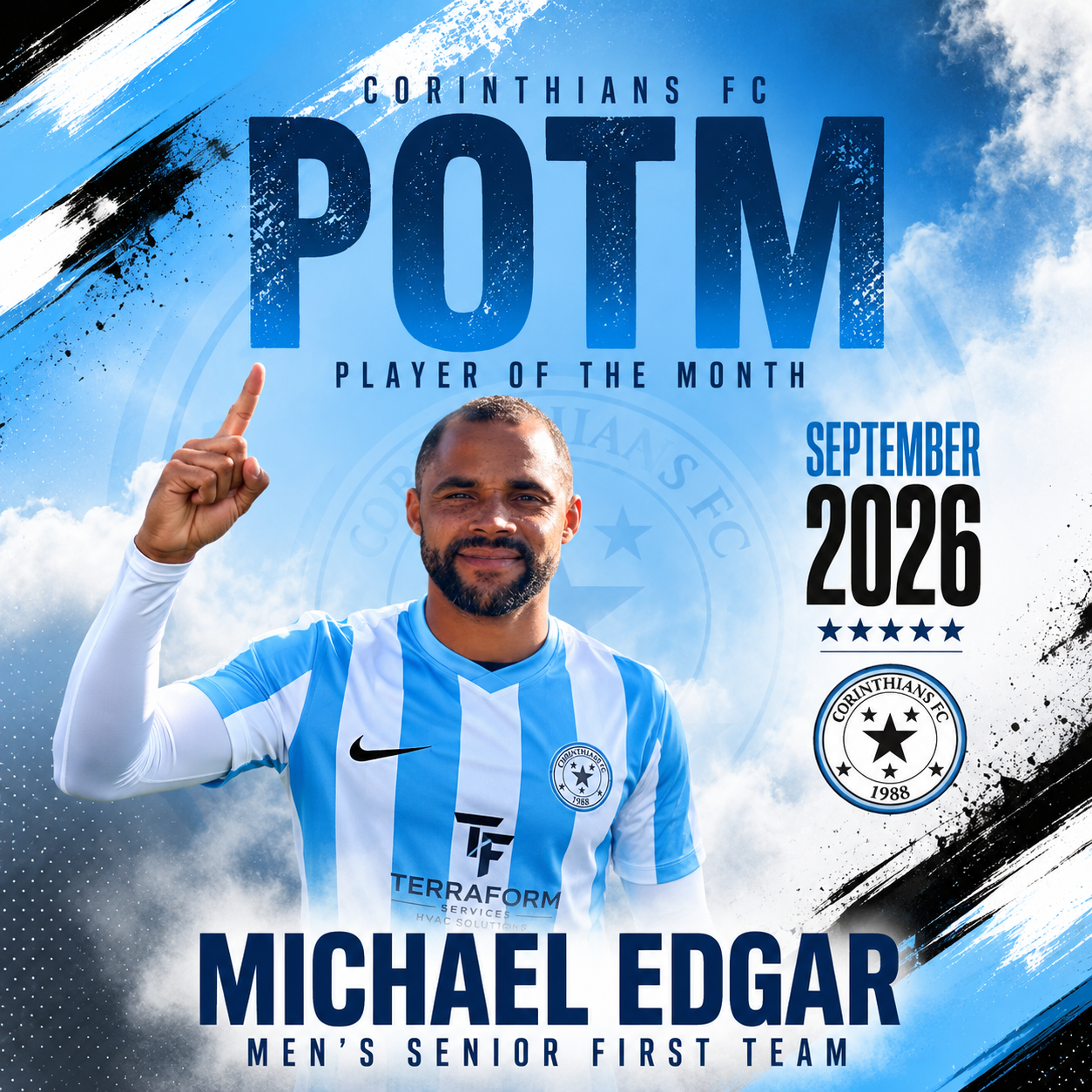 September POTM Michael Edgar