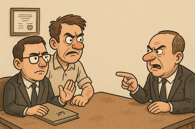 כשחבר שלי והעובד שלו הגיעו לשיחה אצל עורך הדין, המשפט הראשון שהוא שאל היה: "איפה החוזה?"