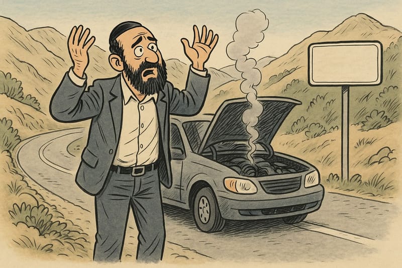מה קרה לרכב שלי בכביש ליד בית אל?