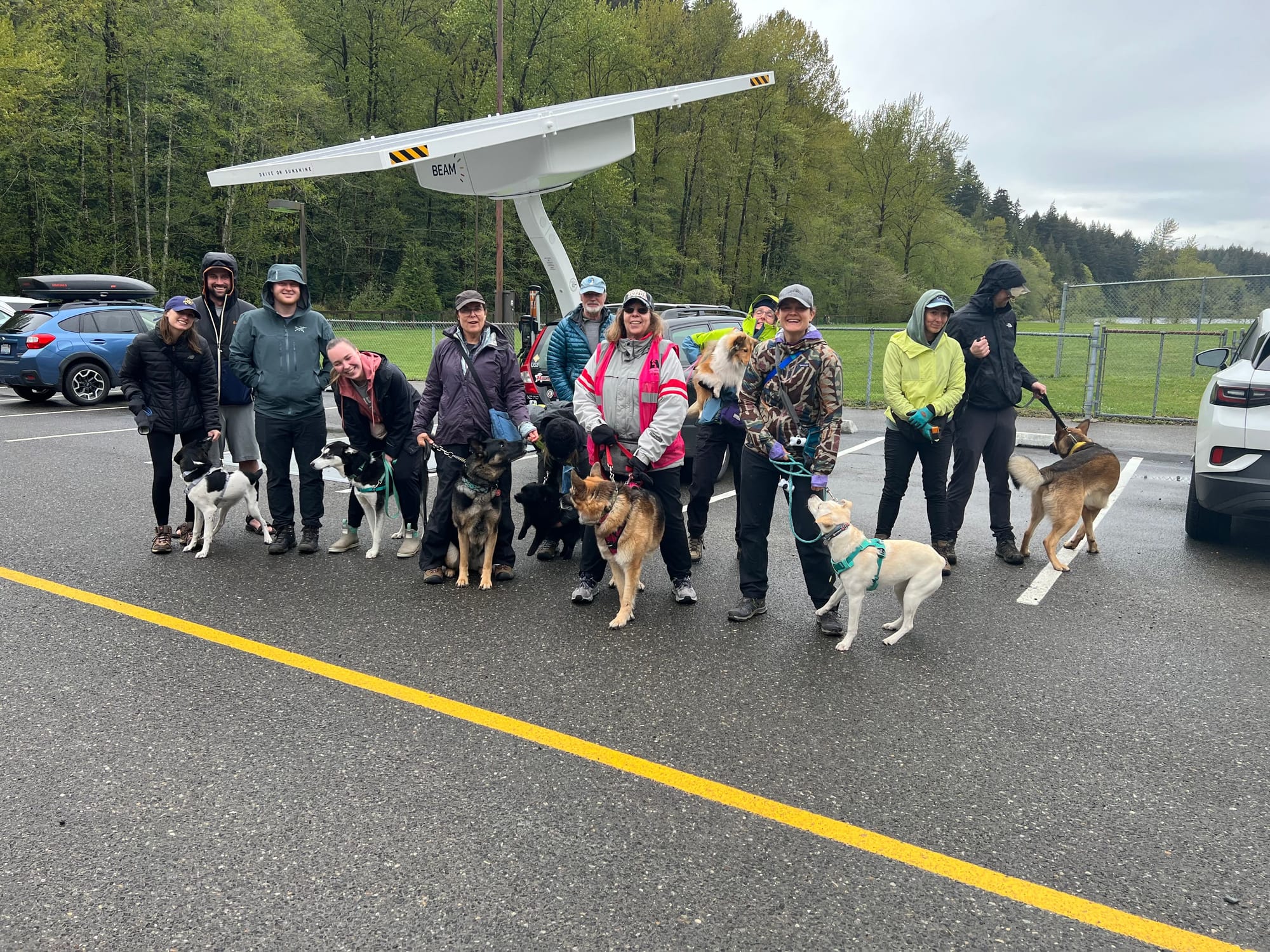 First Turkey Trot group walk before the walk October 2024