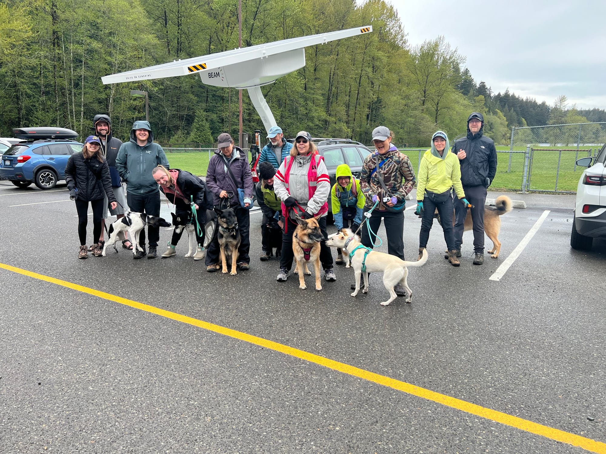 First Turkey Trot group walk before the walk October 2024
