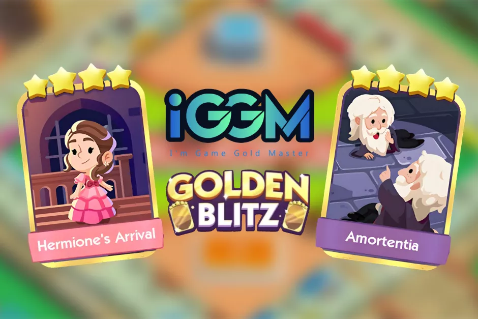 Monopoly Go 2 four gold cards: Amortentia and Hermione's Arrival,Preorder at IGGM