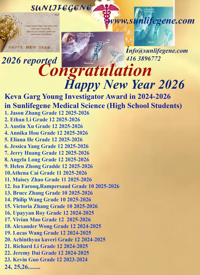 2024-2025 Congratulation  all the Winners of Keva Garg Young Investigator Award!