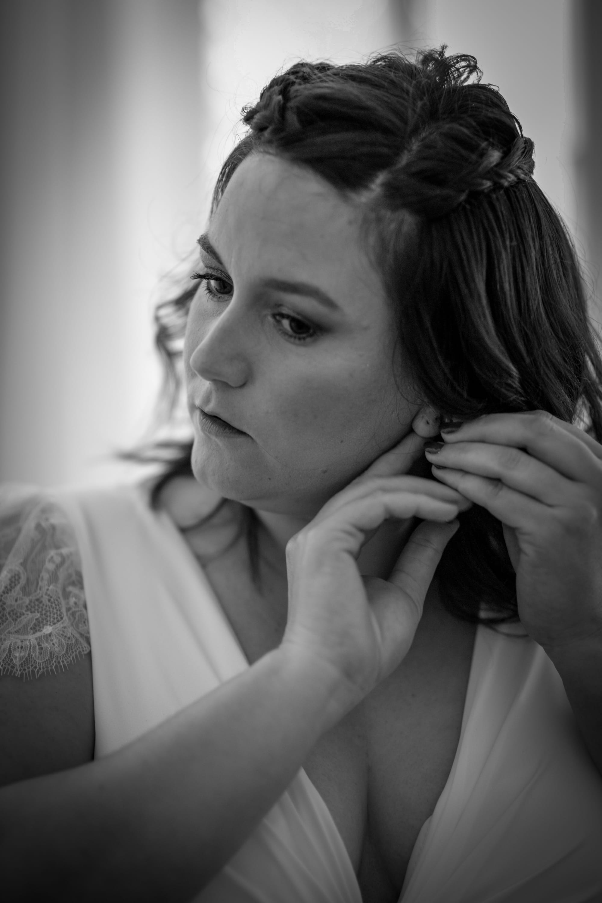 la concentration de la mariée