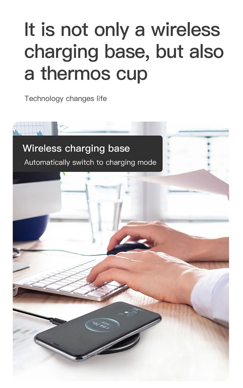 Warmer Mug with Phone Charger 