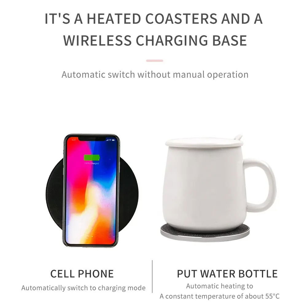 Warmer Mug with Phone Charger 