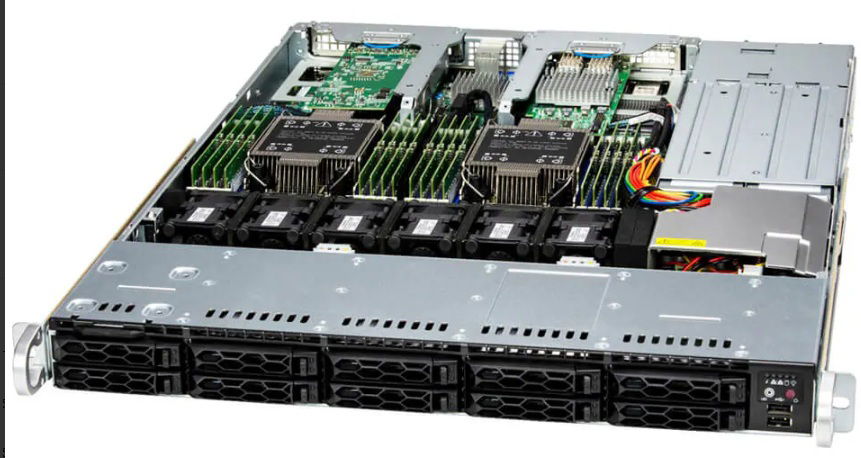 18.760.000,00 Akz * Supermicro SYS-121C-TN10R * 2x CPU Intel 4410Y 24Cores * 64GB RAM * 2 x SDD 960GB * 4 x SSD 1.92TB