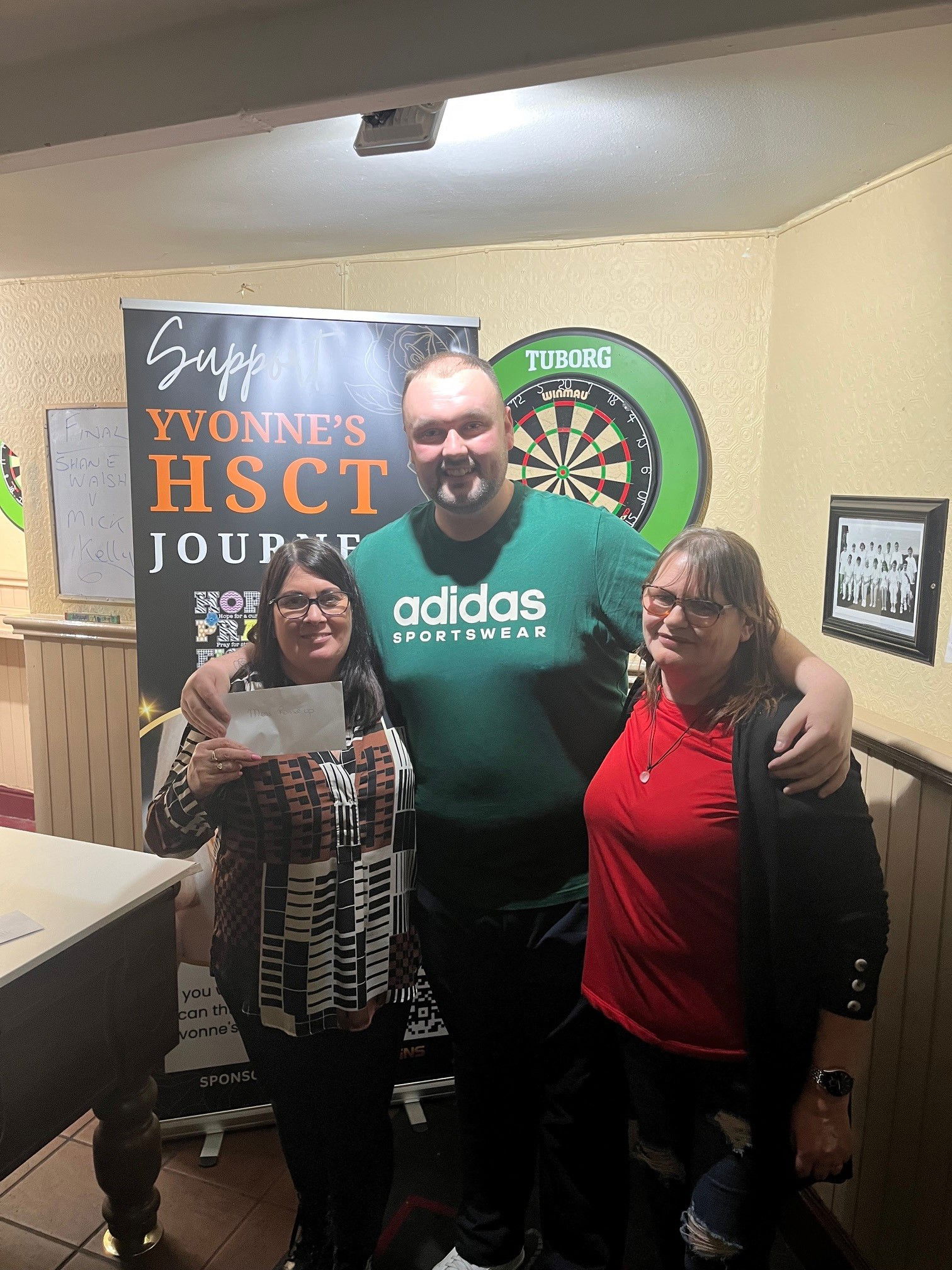 Shane Walsh - Runner up in the Yvonne's HSCT Journey Fundraising Dart Tournament 2025