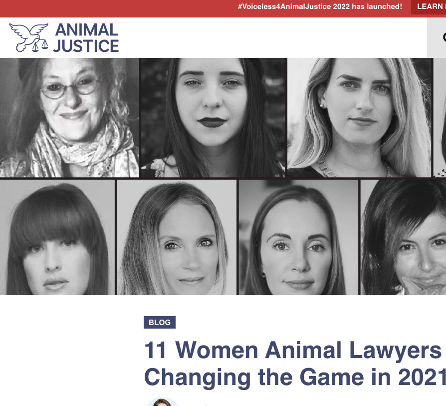 11 Women Animal Lawyers Who Are Changing the Game, March 2021