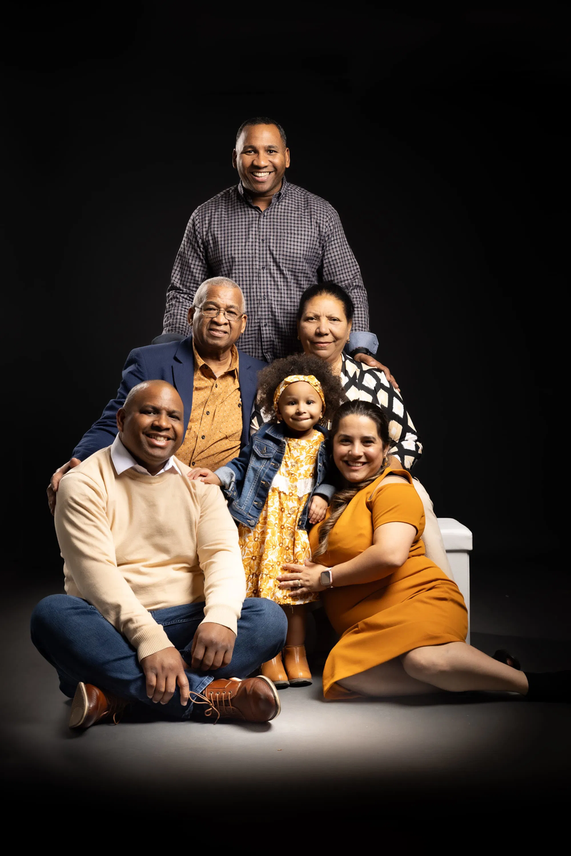 Family with grandparents