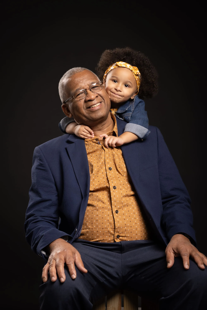 Family with grandparents