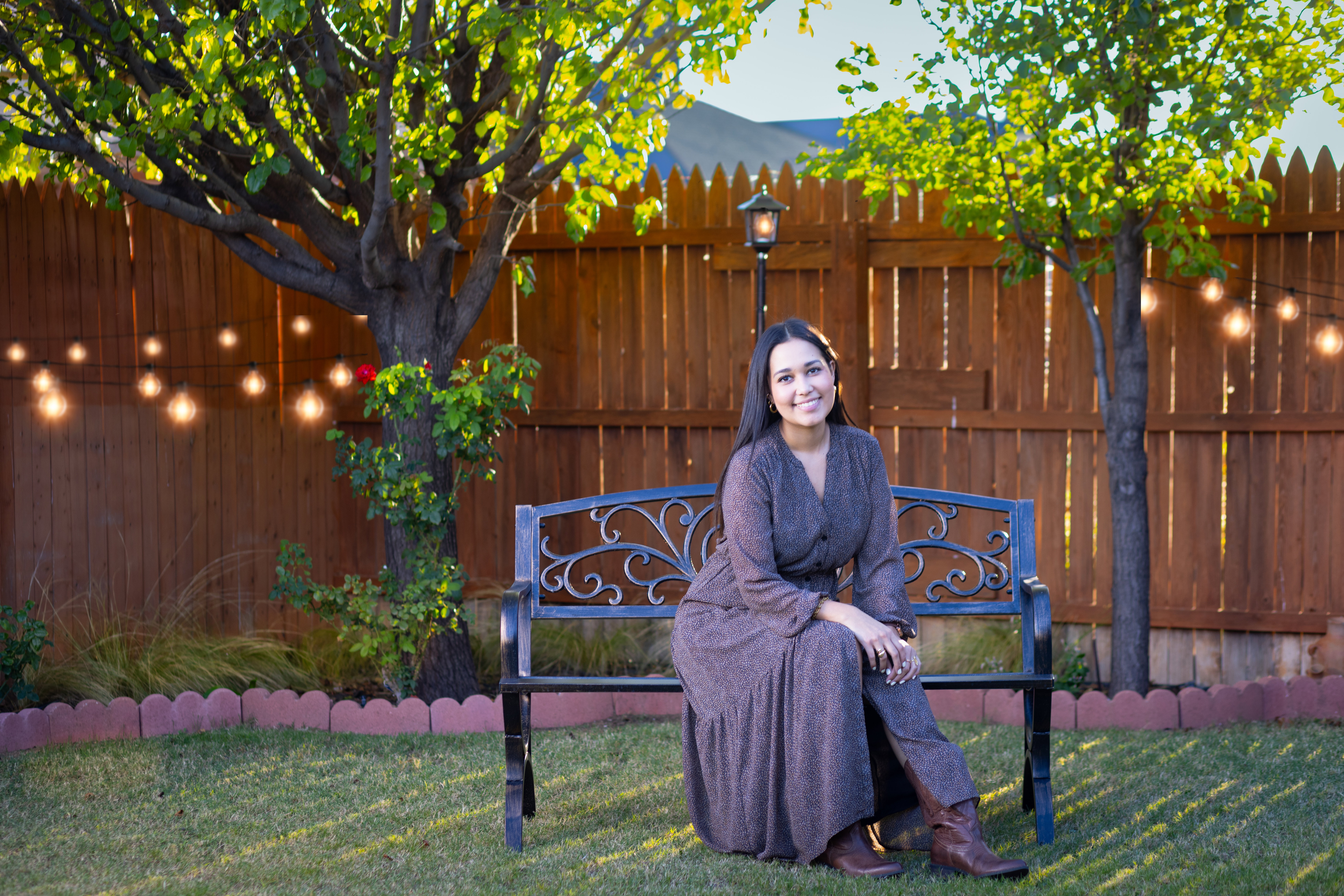 Sesión de otoño en el patio