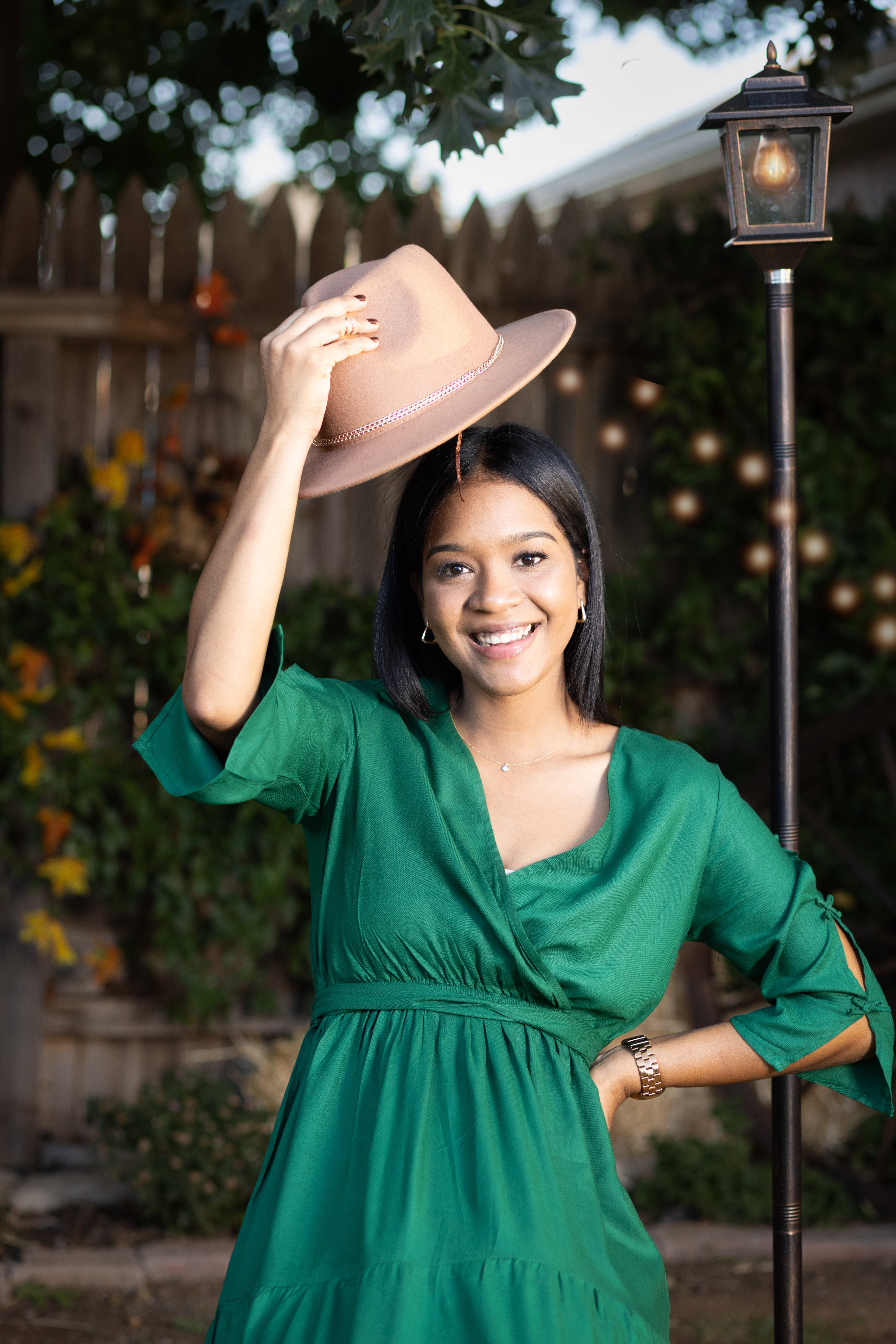 Sesión de otoño en el patio