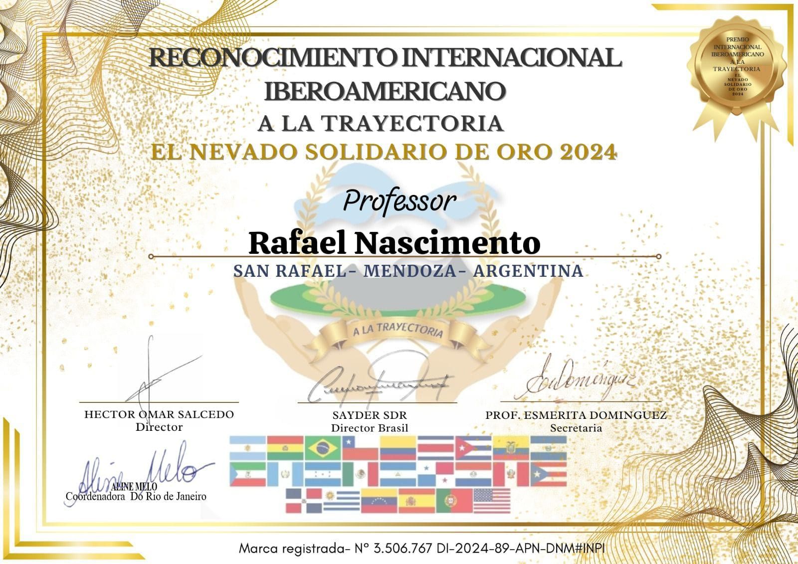 Prêmio El Nevado Solidario de Oro 2024 – Ibero americano em Educação