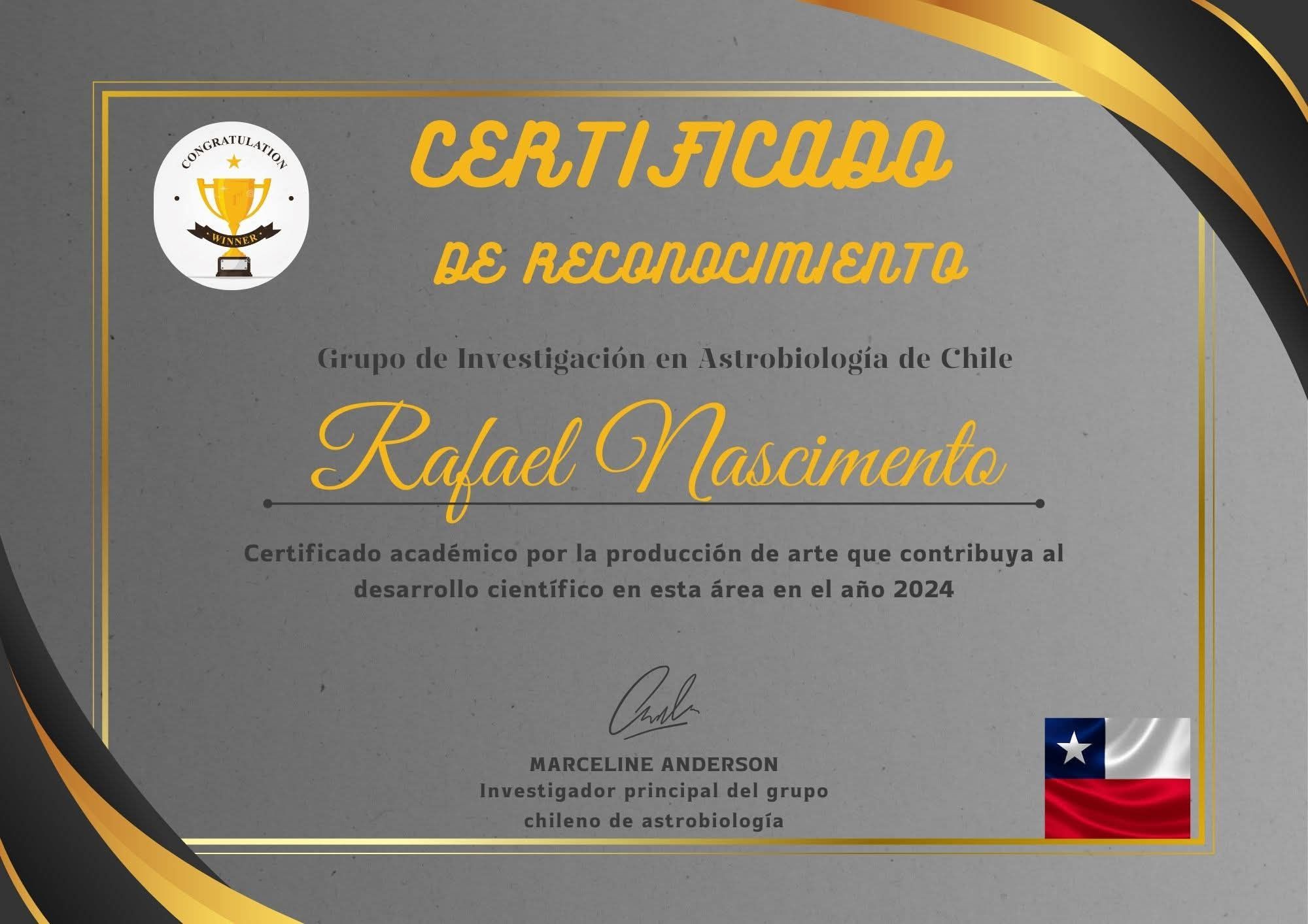 Prêmio de Astrobiologia 2024 no chile