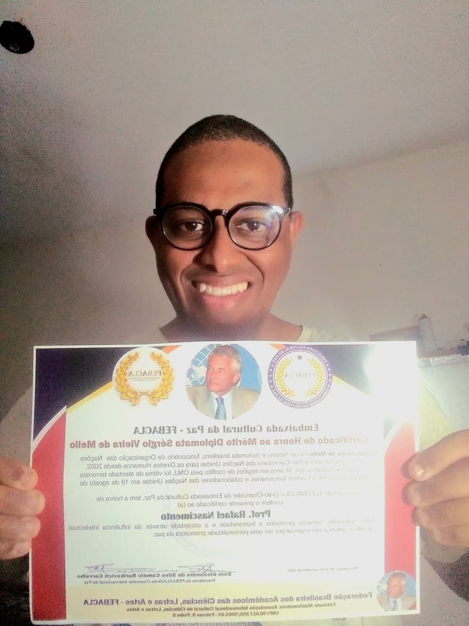 Moção de Honra ao Mérito Diplomata Sérgio Vieira de Mello em Ciências