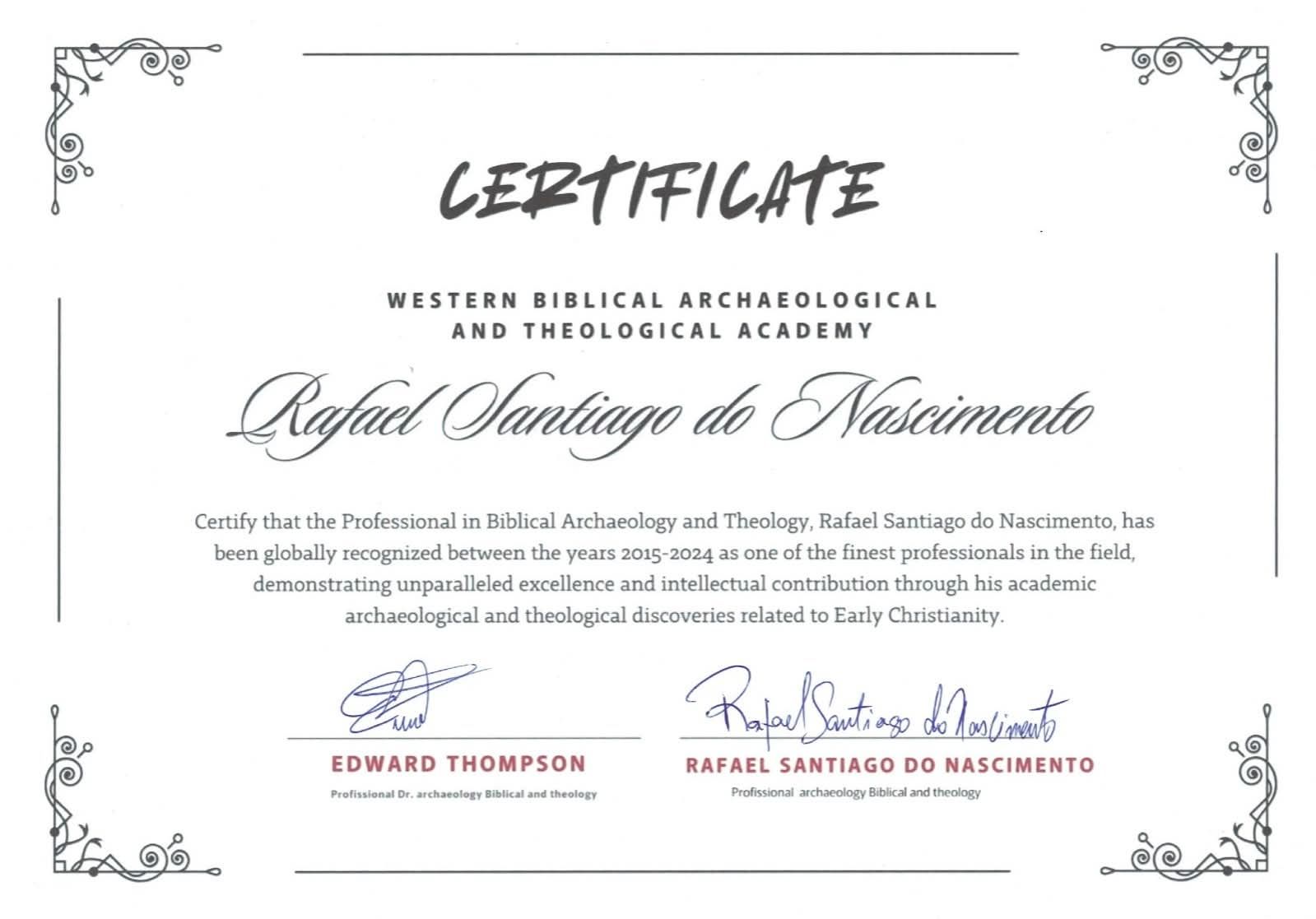 Prêmio de Arqueologia e Teologia 2015–2025