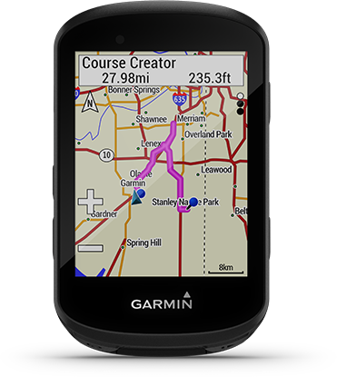 Edge 530 con la pantalla de Garmin Cycle Map