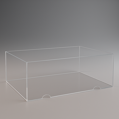 Custom Acrylic 5-Sided Laboratory Box with Laser Cut Holes