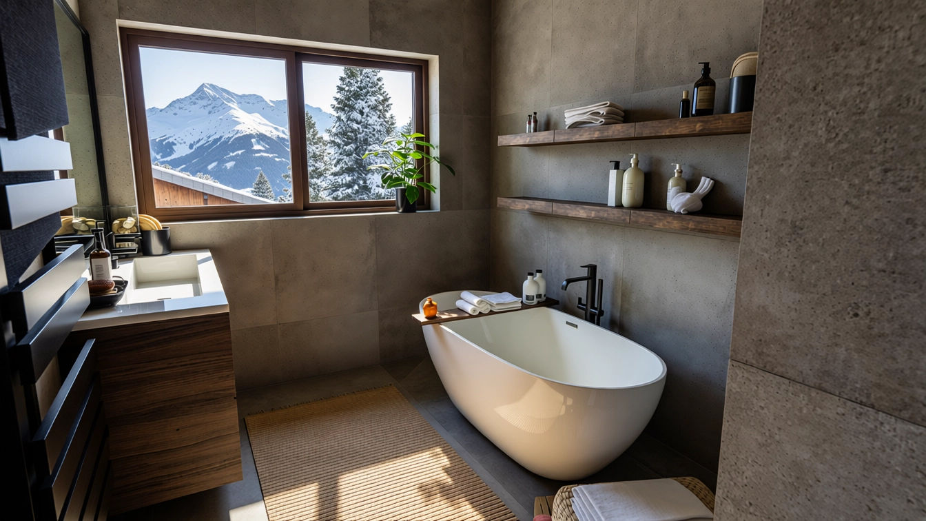 CHALET REFLECTION OF GLACIER - ILODESIGN