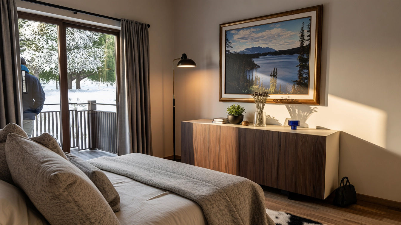 CHALET REFLECTION OF GLACIER - ILODESIGN