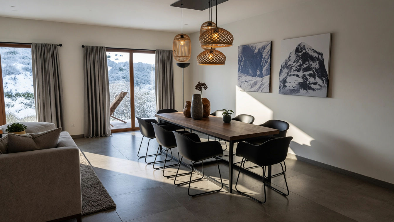 CHALET REFLECTION OF GLACIER - ILODESIGN