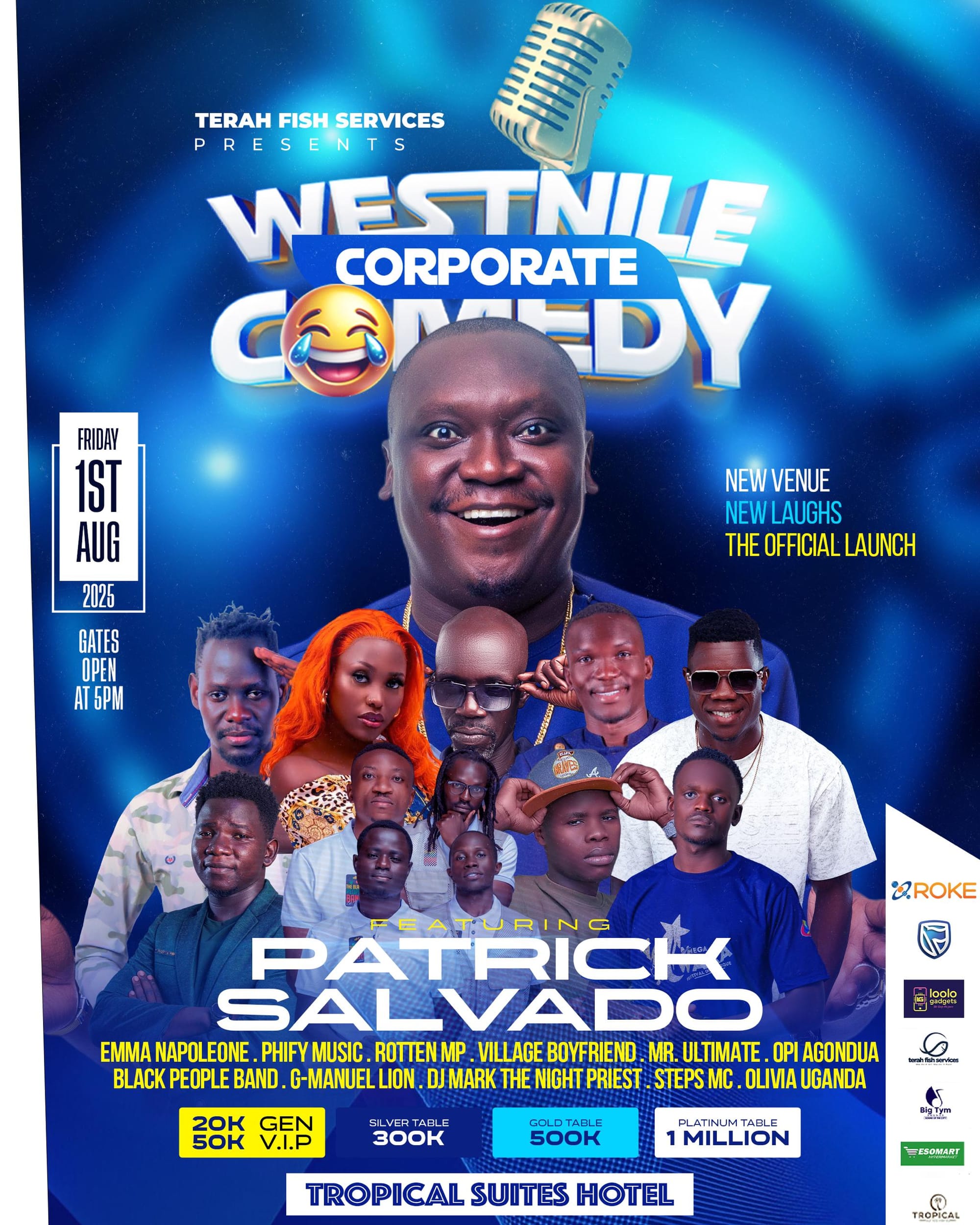 West Nile Corporate Comedy Set to Launch New Venue at Tropical Suites – Arua