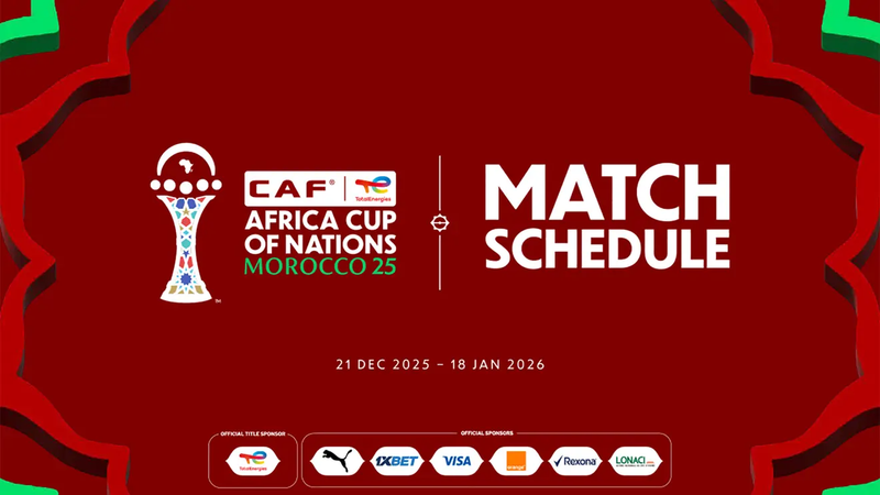CAF Releases AFCON 2025 Match Schedule: Uganda to Face Tunisia in Group Stage Opener