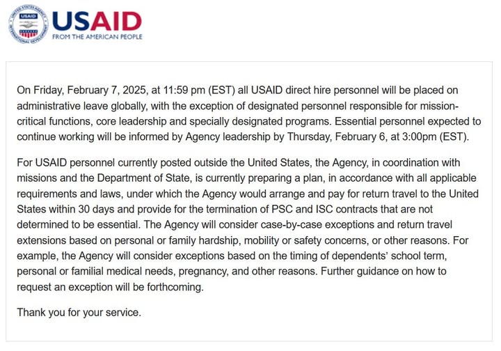 Massive USAID Staff Cuts Ordered Amid Trump Administration’s Cost-Cutting Drive