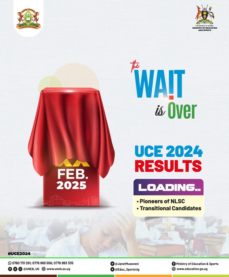 JUST-IN: Confirmed UNEB Set to Release UCE 2024 Results Tomorrow