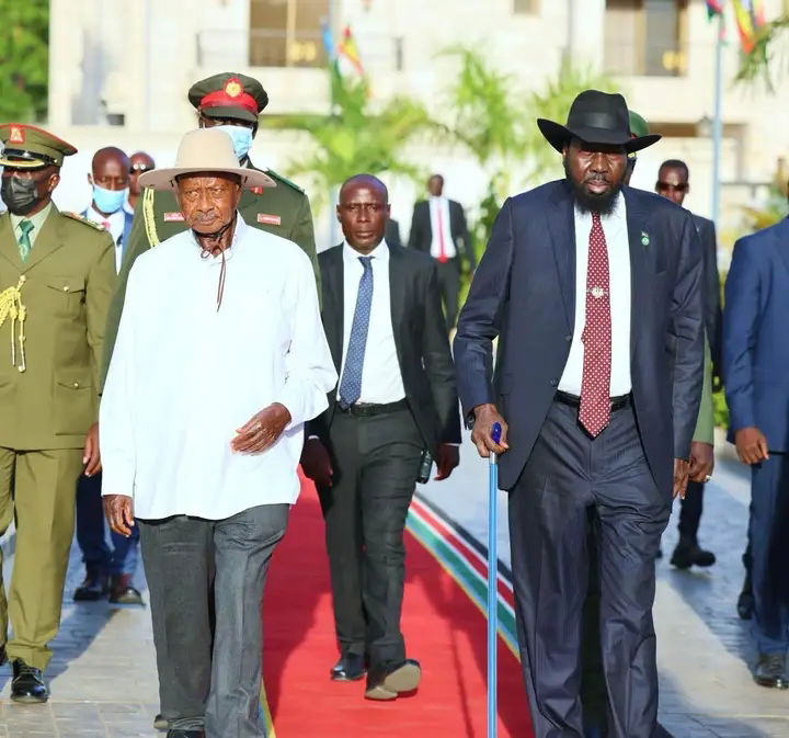 President Kiir and President Museveni Reaffirm Commitment to Regional Peace and Bilateral Ties