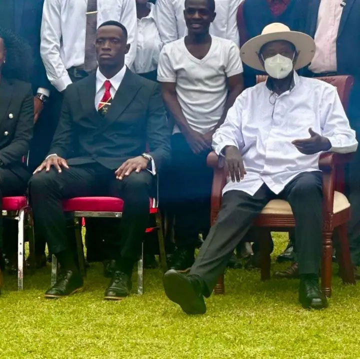 Chairman Nyanzi Blasts Son Over Viral Photo With Museveni, Calls for Apology or Resignation