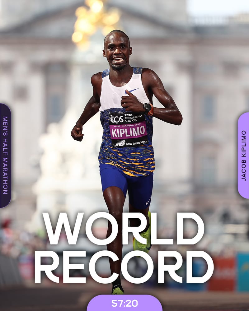 Uganda’s Jacob Kiplimo Sets New Half Marathon World Record in Lisbon