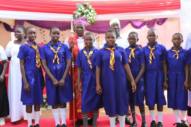 Bishop Andaku Blesses P7 Candidates, Urges Them to Put God First
