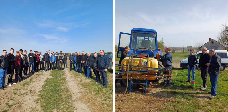 СТАРТ ВИПРОБУВАНЬ БІОПРЕПАРАТУ НА ПОЛЯХ КОЛЕДЖУ