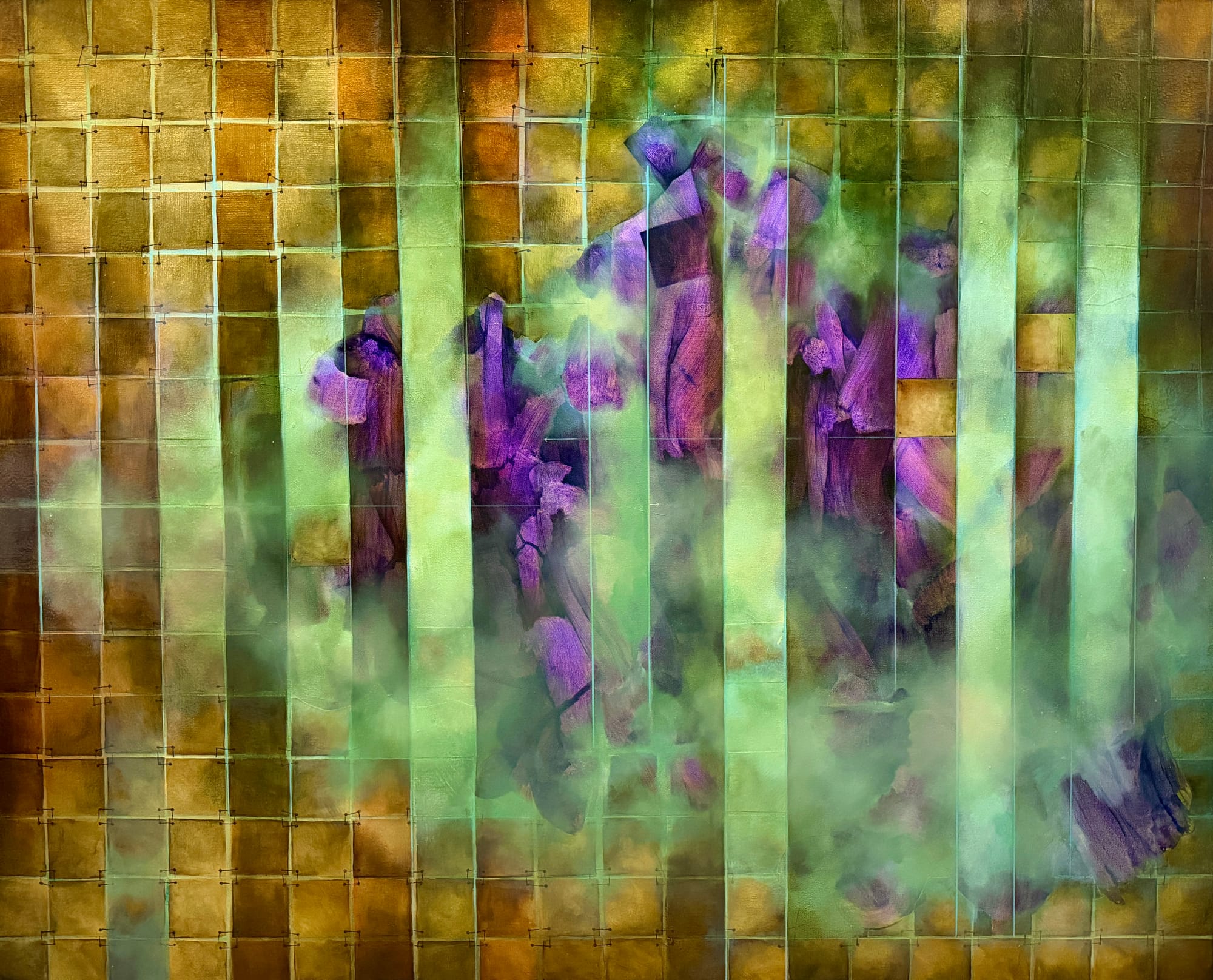 Ephemeral X- Oil on canvas - 60" x 55.5 " - 2024