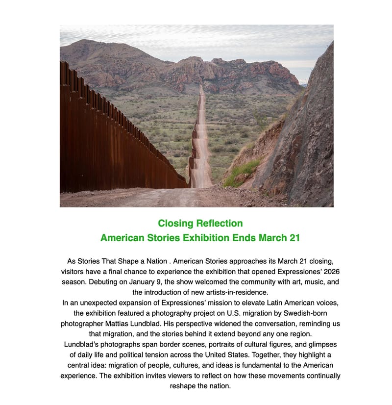 American Stories Closing Event