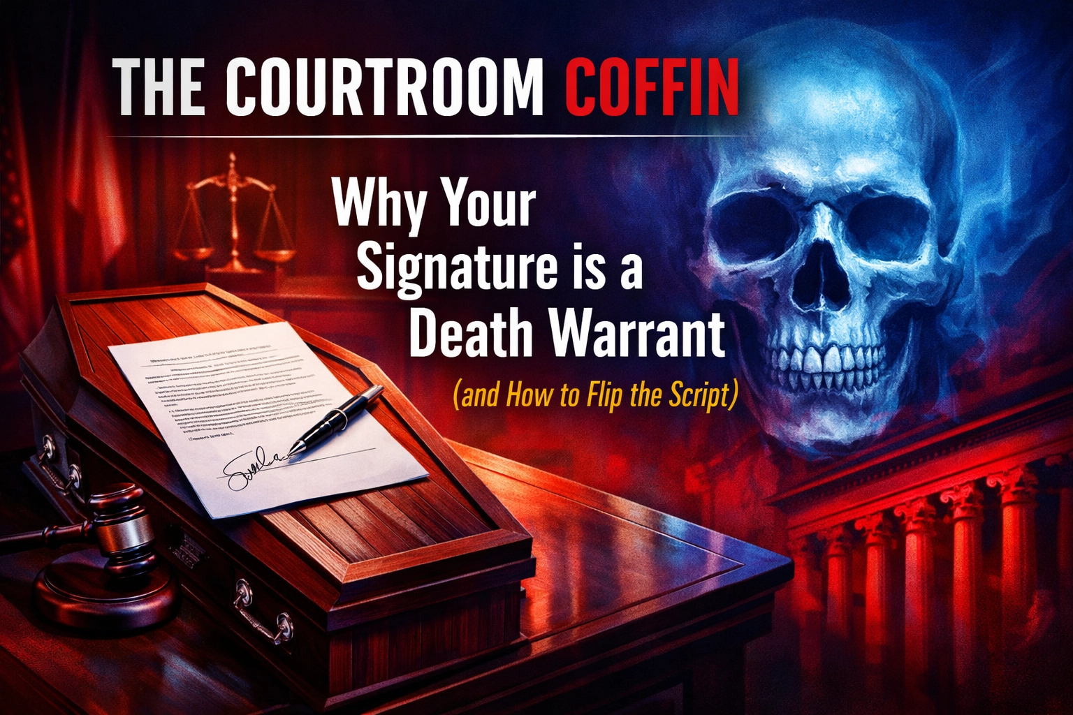 The Courtroom Coffin: Why Your Signature is a Death Warrant (and How to Flip the Script