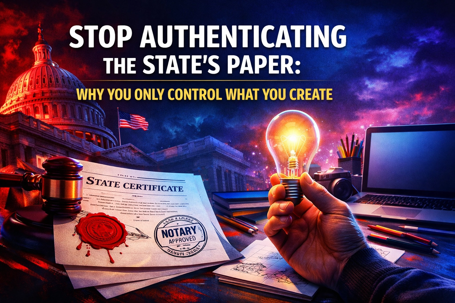 Stop Authenticating the State’s Paper: Why You Only Control What You Create