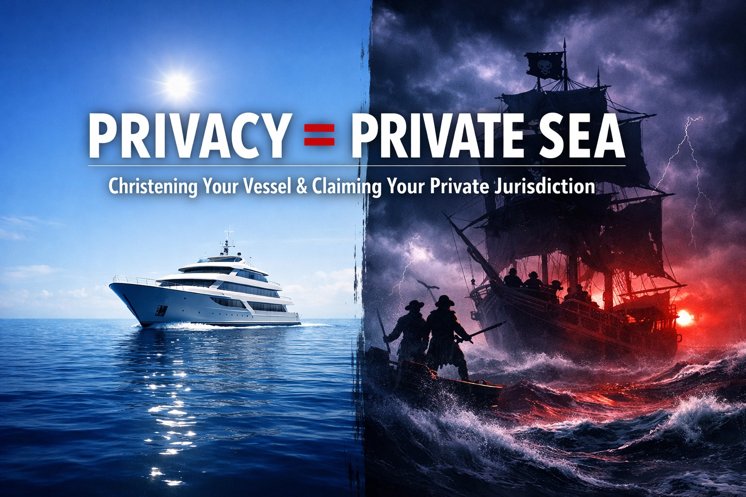 PRIVACY = PRIVATE SEA: Christening Your Vessel & Claiming Your Private Jurisdiction.