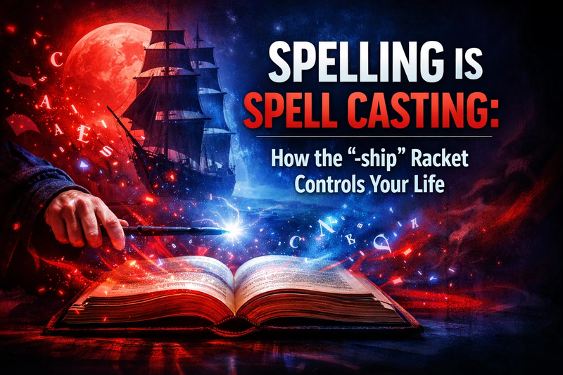 Spelling is Spell Casting: How the "-ship" Controls Your Life