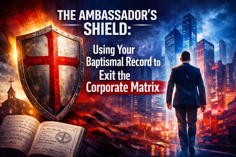 The Ambassador’s Shield: Using Your Baptismal Record to Exit the Corporate Matrix