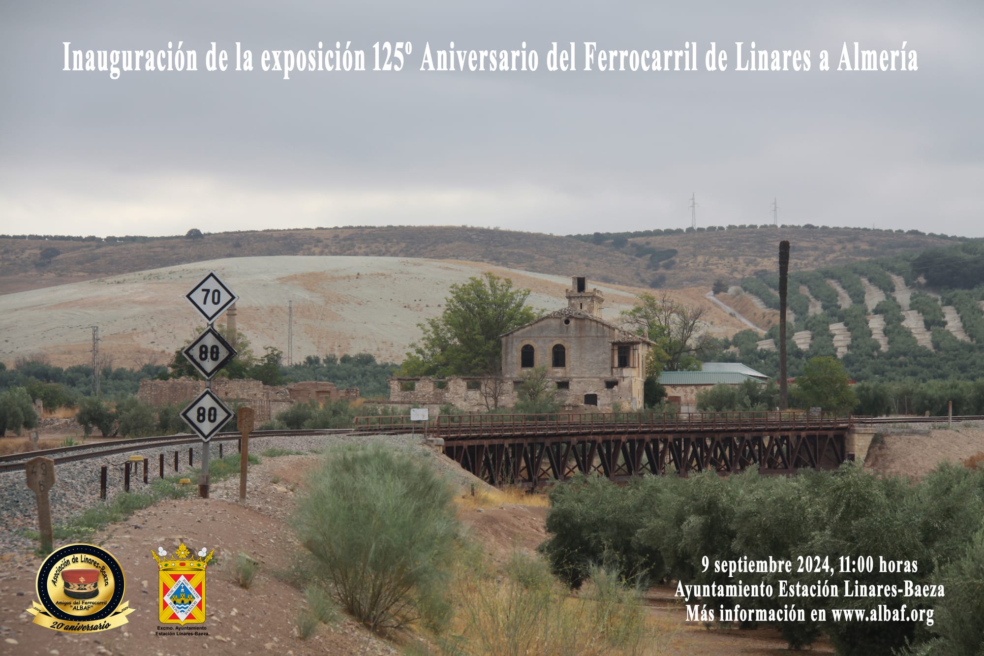 Inauguración y apertura Exposición 125º Aniversario del Ferrocarril de Linares a Almería