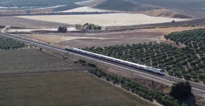 El AVE de Jaén a Madrid bypass Montoro Adamuz