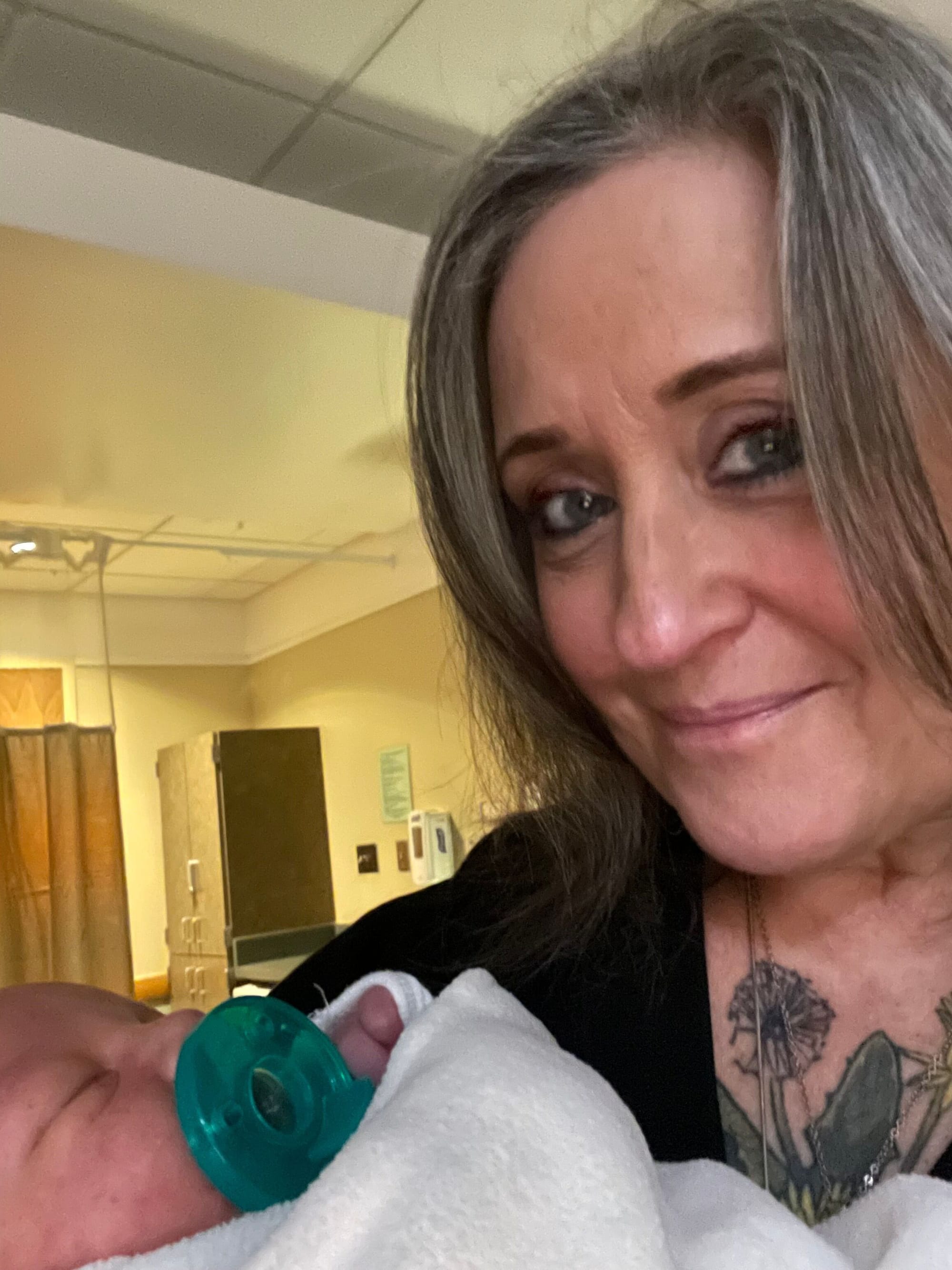 My fifth grandchild, and first grandson!