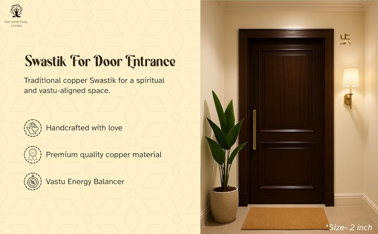 Copper Swastik for door entrance