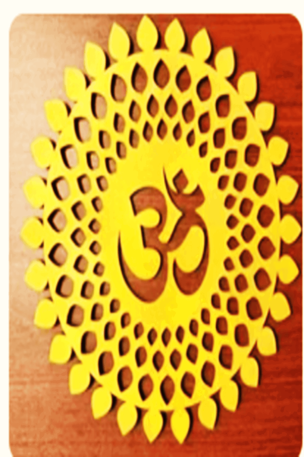 Wooden Om Wall Hanging