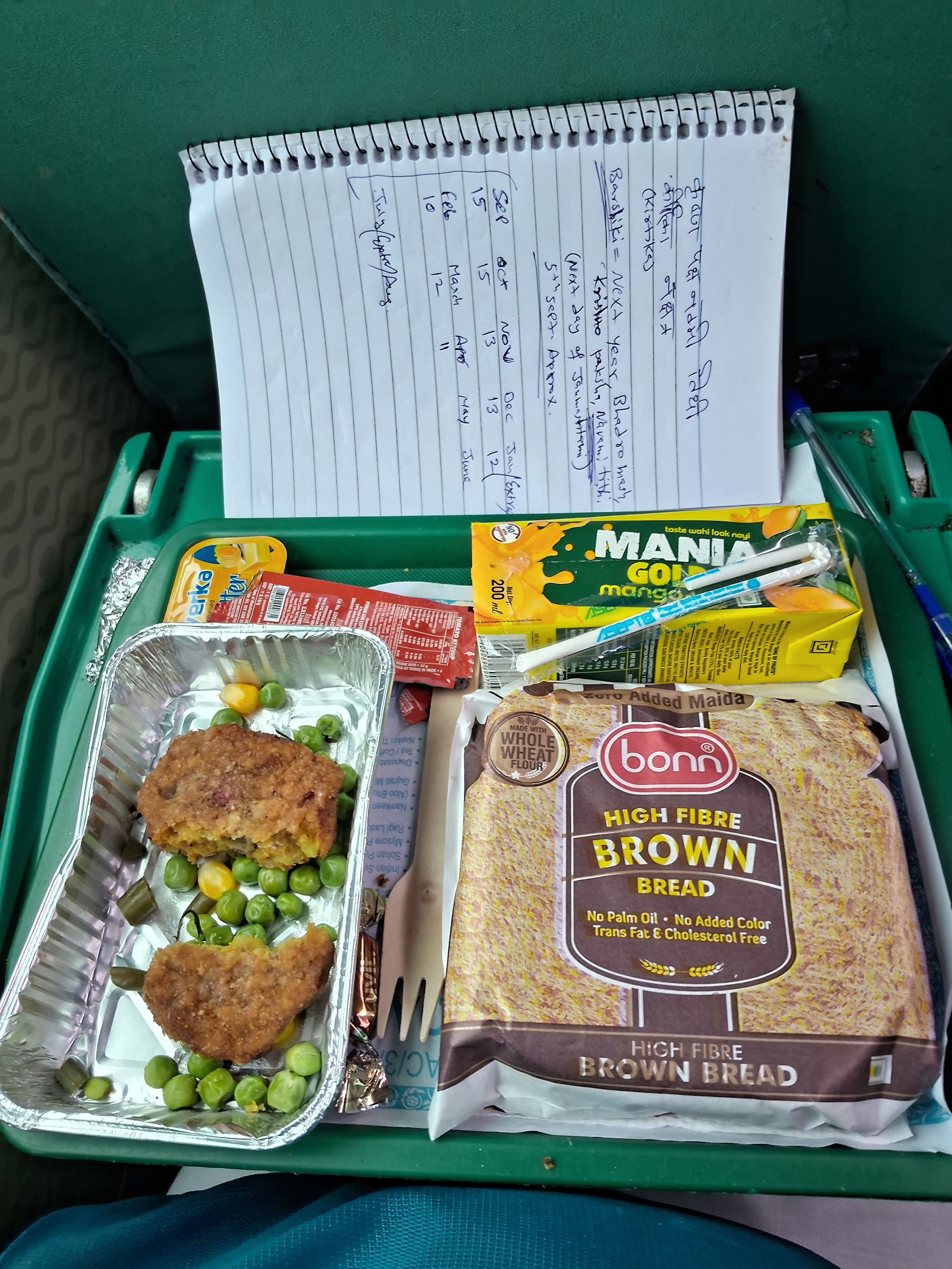 Breakfast in the train