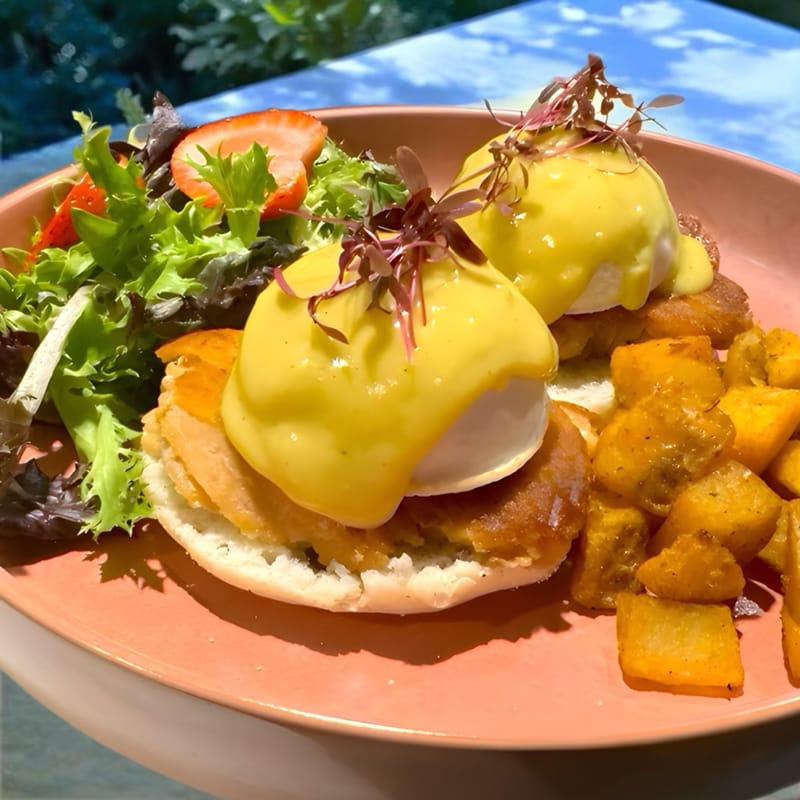 Vegan Salmon Egg's Benedict