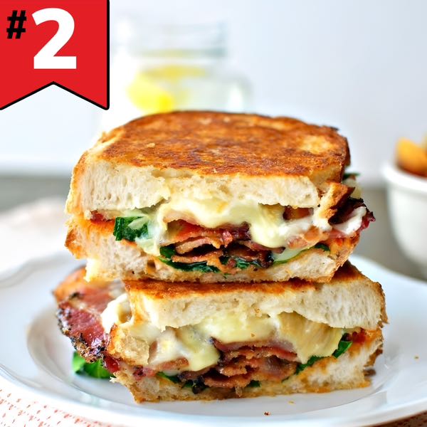 #2. Sweet baked Bacon Panini